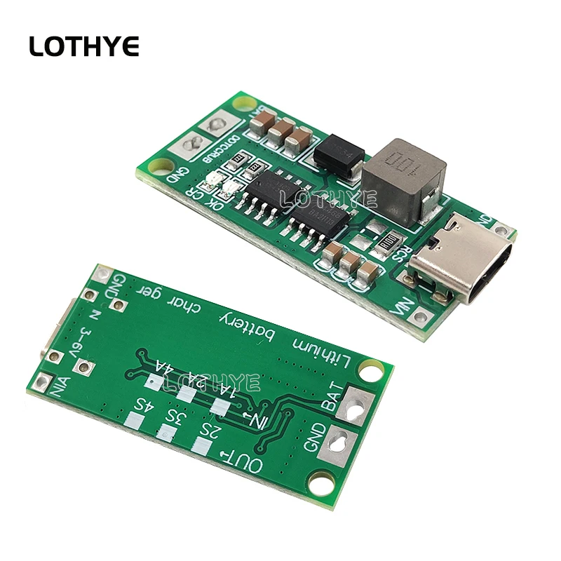 2S 3S 4S 18650 Lithium Battery Step-Up Boost  8.4V 12.6V 16.8V  LiPo Polymer Li-Ion Type-C  Lithium Battery Charging Module