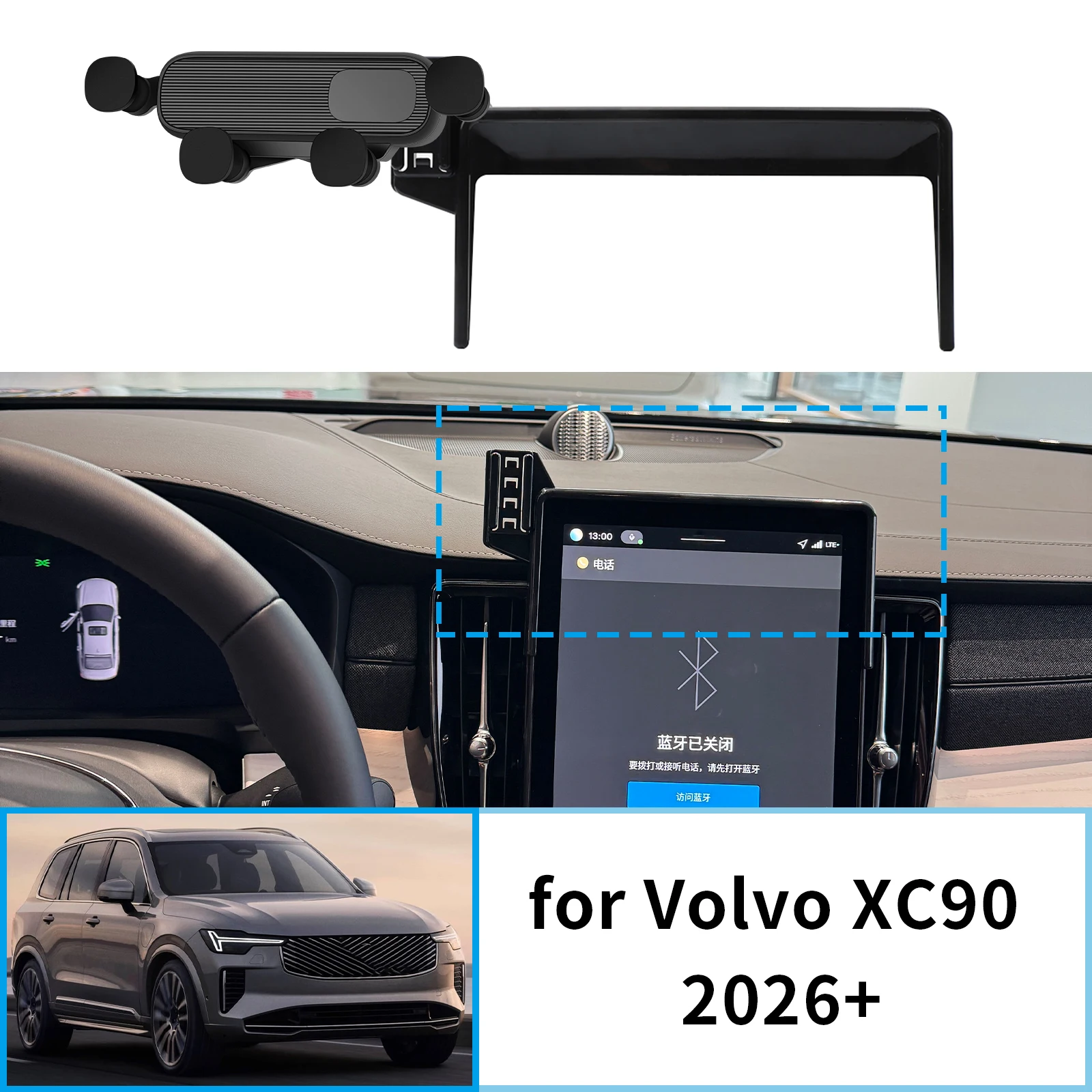 

Car Mobile Phone Holder fit for Volvo XC90 2026+ GPS Bracket Navigation Stand Auto Accessories