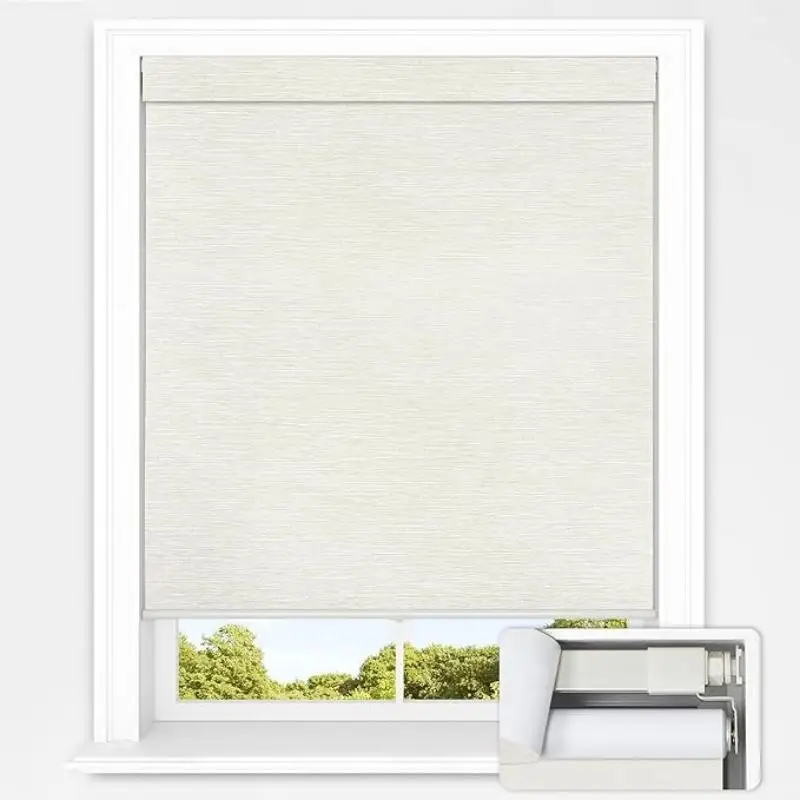 

Мгновенное покрытие окна! Аккумуляторные жалюзи установка минут без сверления. Не повреждается и регулируется для идеального управления освещением.