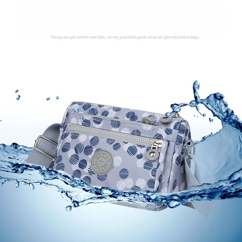 

New Large Capacity Oxford Cloth Shoulder Bag Multi-compartment Bag Mobile Phone Bags Waterproof All-match Women's Crossbody Bags