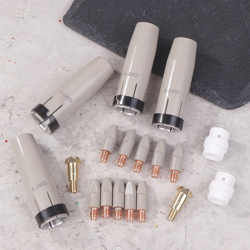 

1Set 6.5*2cm 36KD New Coating Protection Nozzle Thread M6 1/1.2mm MIG Torch Gas Nozzle Tip Holder Of 36KD MIG MAG Welding Torch
