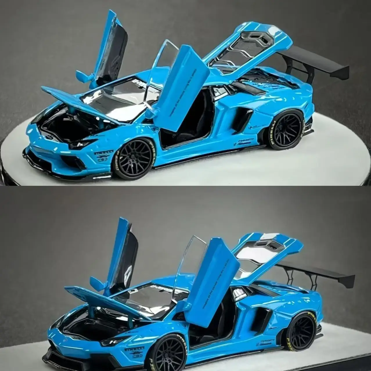 

В наличии: Коллекционная масштабная модель автомобиля PGM 1/64 Liberty Walk LP700-4 BabyBlue, цвет British Green, полностью коллекционная, подарочная.