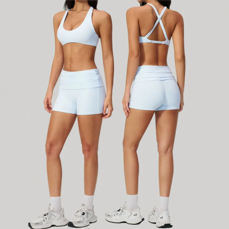 

Summer Training Set Women Yoga Outfit Set Sexy Outfits Outdoor Sports Fitness Yoga Wear For Women's 2-Piece Sets Woman Clothing
