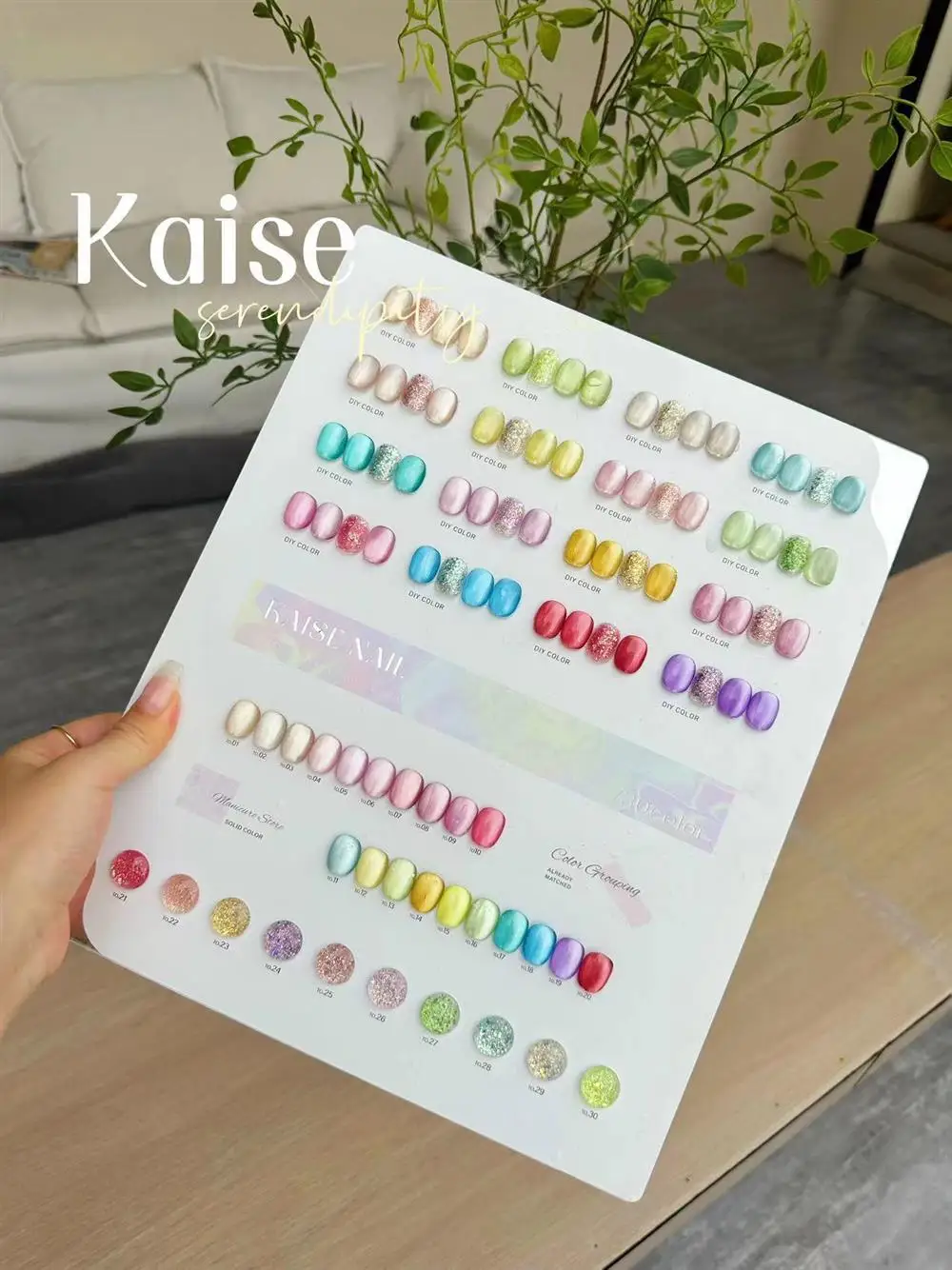 KAISE 30 colors Cat eye Nail gel set Nail salon 2024 New Hot sale Professional Fashion Non-toxic UV gel Nail art kit Custom