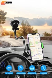 Cell Phone Holder Car, Windshield/Dashboard/Window Car Phone Holder Mount, Suction Cup Phone Mount for Car Truck Compatible