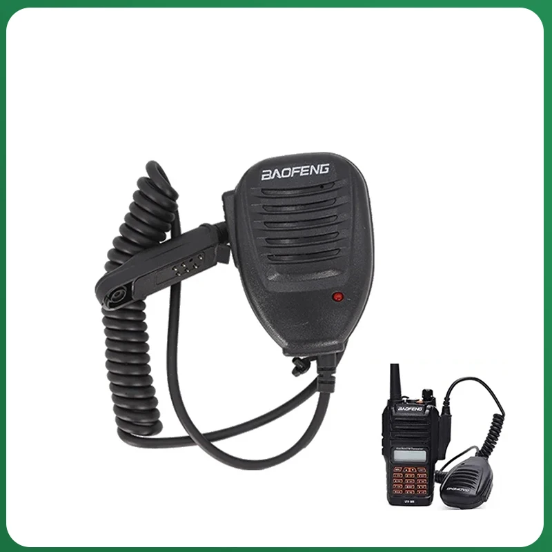 Microfone alto-falante para UV-9R Pro, Tipo Impermeável Mic, UV68 Pro Max, V2, BF-9700, UV-9G, UV-XR, GT-3WP, Rádios Acessórios