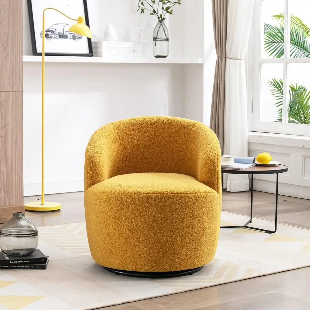 

Swivel Chair, Barrel Accent Fabric Club 360 Degree Small Leisure Arm Chair or Nursery, Living Room, Hotel, Bedroom, Office, Loun