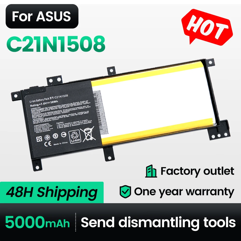 

Keyuan C21N1508 Laptop Battery X456U/X456UA/X456UR/X456UV For ASUS A456U/X456UB/X456UF series X456UJ/F456U/F456UV/K456U/R457U