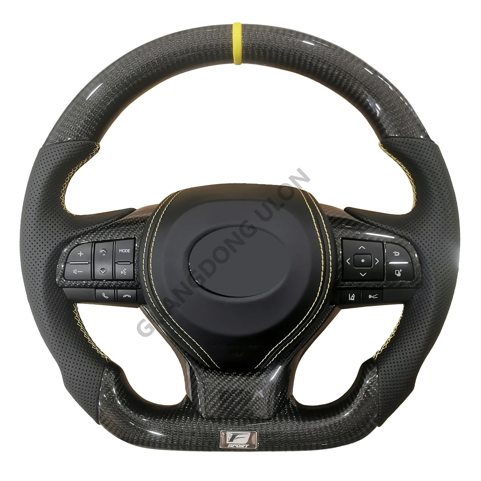 

Wholesale 100% Real Carbon Fiber & Leather Steering Wheel for Lexuss ES GS RX LX GX450 GX460 LX570 ES300h Sport Steering Wheel