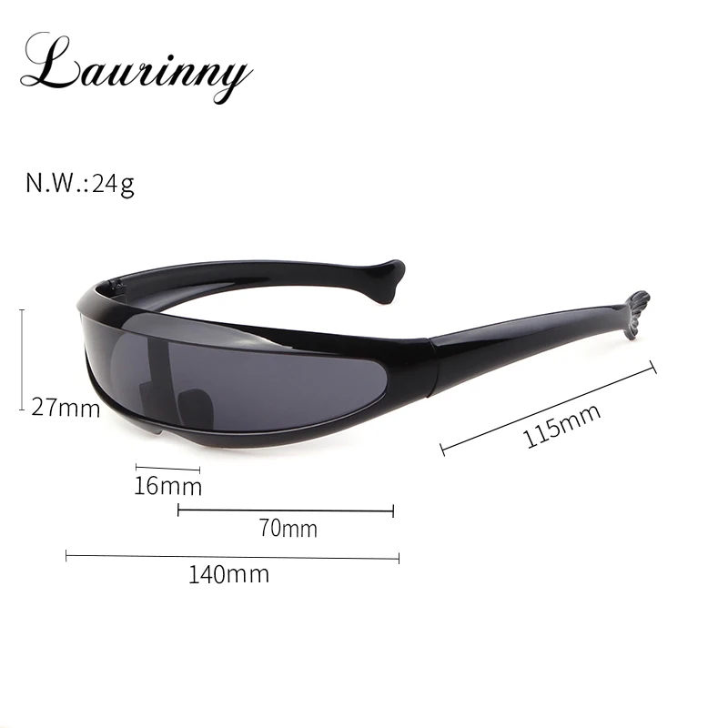 2023 New Futuristic Visor Sunglasses Men Windproof Goggles Sun Glasses One Piece Flat Top Sunny Women Eyewear Shield Shades Male