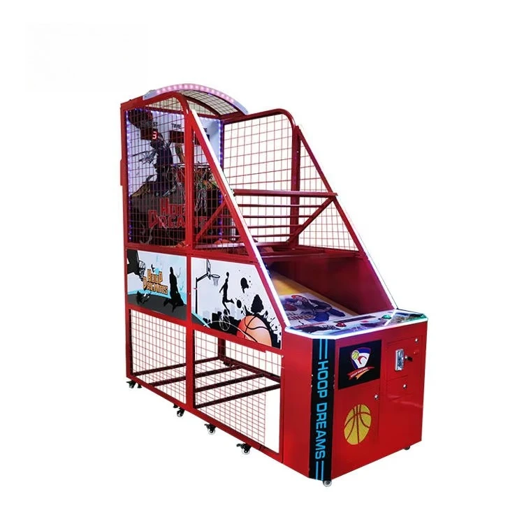 Adult Indoor Electronic Coin Operated Arcade Skill Shooting Basketball Game Machine with 1 Year Warranty for 2 Players
