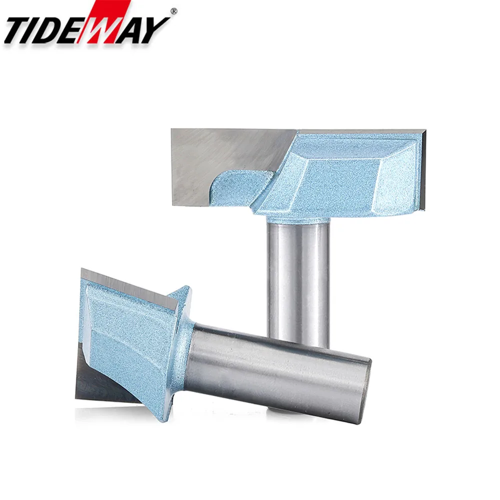 Tideway Cleaning Bottom CNC Router Bits Trimming Wood Engraving Milling Cutter Slotting Industrial Grade Woodworking Tool Bit