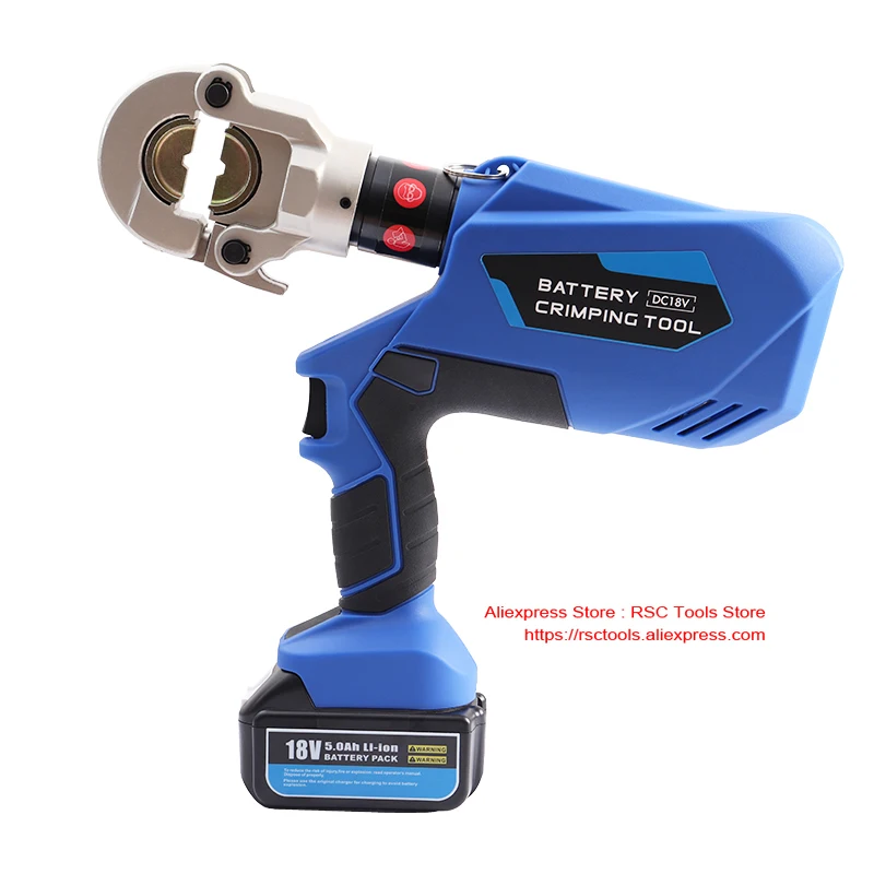 EZ-300 Rechargeable Hydraulic Pliers  Battery Electric Power Cable Crimping Tool Cu/Al Terminal Crimping Pliers Range16-300mm²