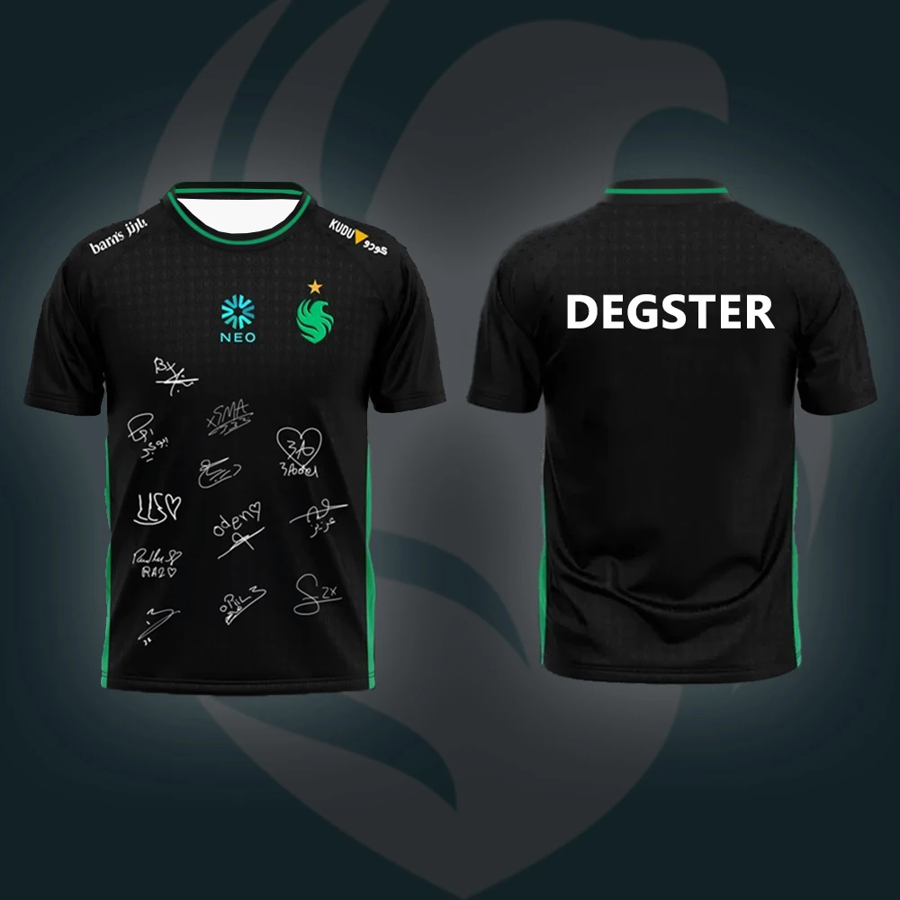 

Новинка 2025 года Counter-Strike 2 Team Falcons, киберспортивная форма, Джерси, дышащая спортивная модная футболка для фанатов, подарочная футболка