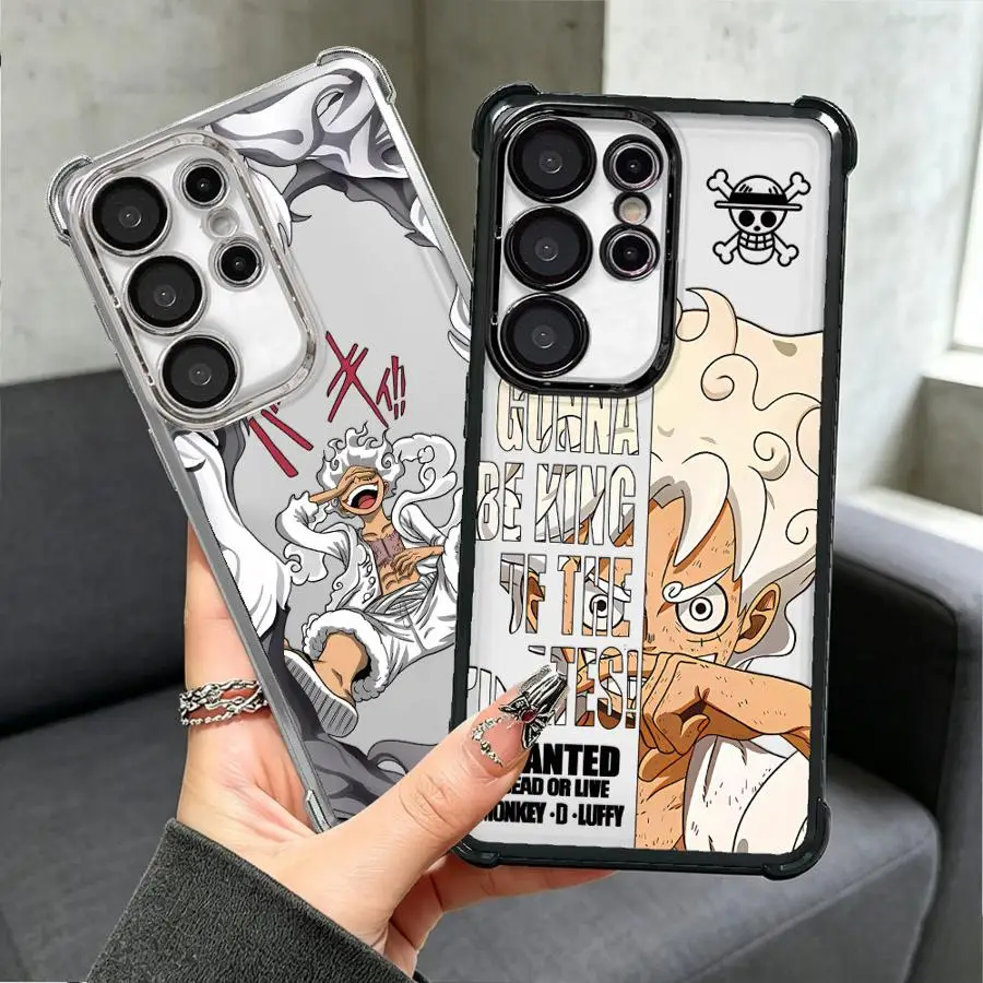 Phone Cover Case for Samsung Galaxy S26 S20 FE S21 Plus S23 S25 Edge S22 Ultra S24 One Piece Letter Luffy