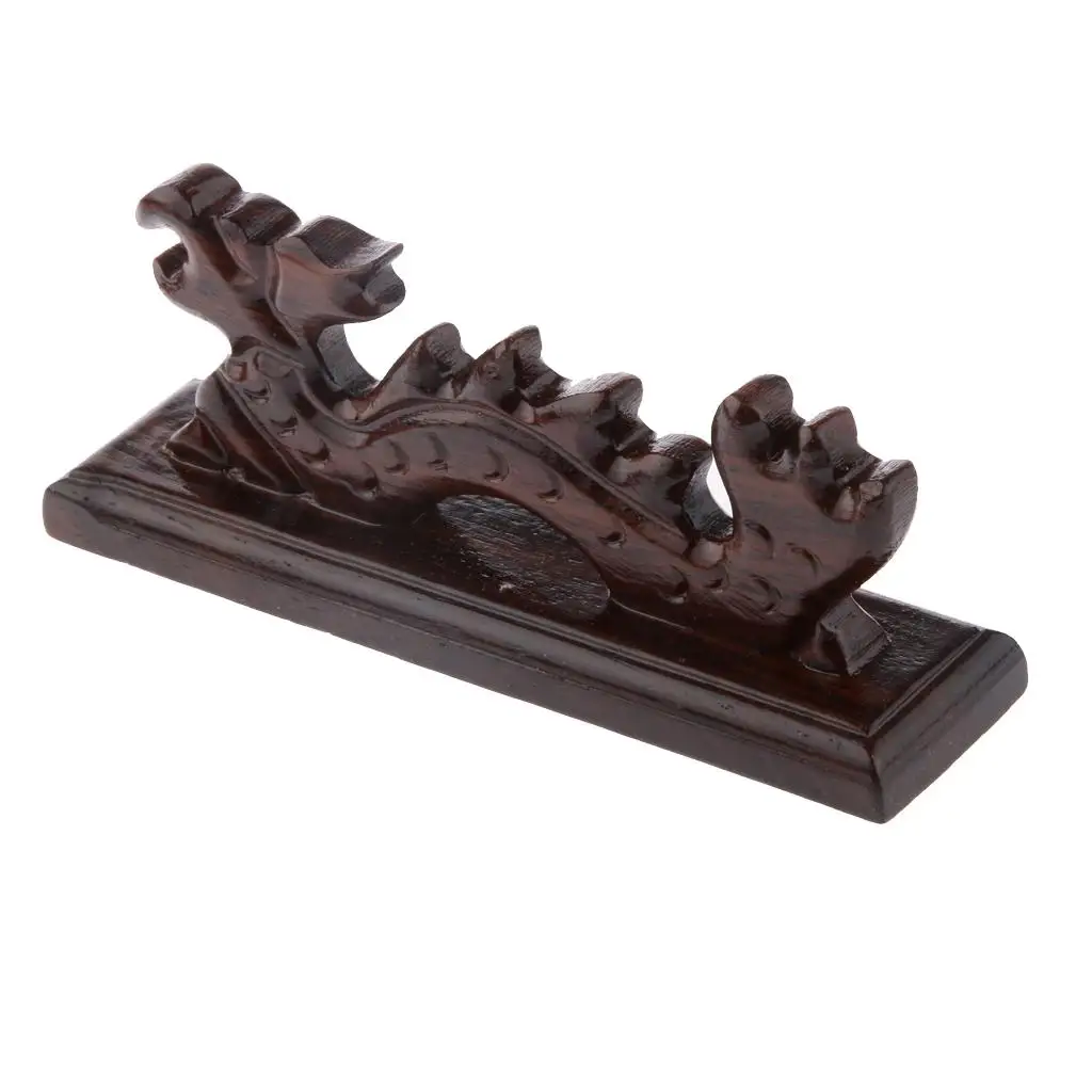 Dragon Shaped Calligraphy Pens Brush Holder Wooden Pen Holder