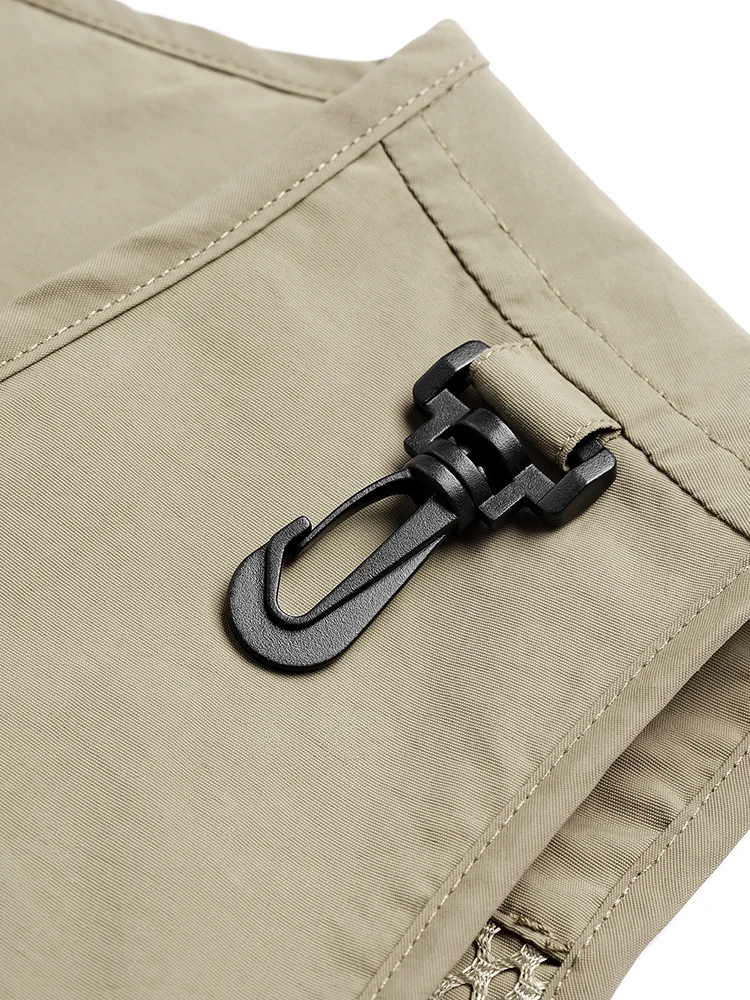 Neue Herren-Sommerweste in Übergröße, ärmellos, mit mehreren Taschen, Herrenweste für Fotografie, Freizeit, Angeln, Herrenbekleidung – Detail 11
