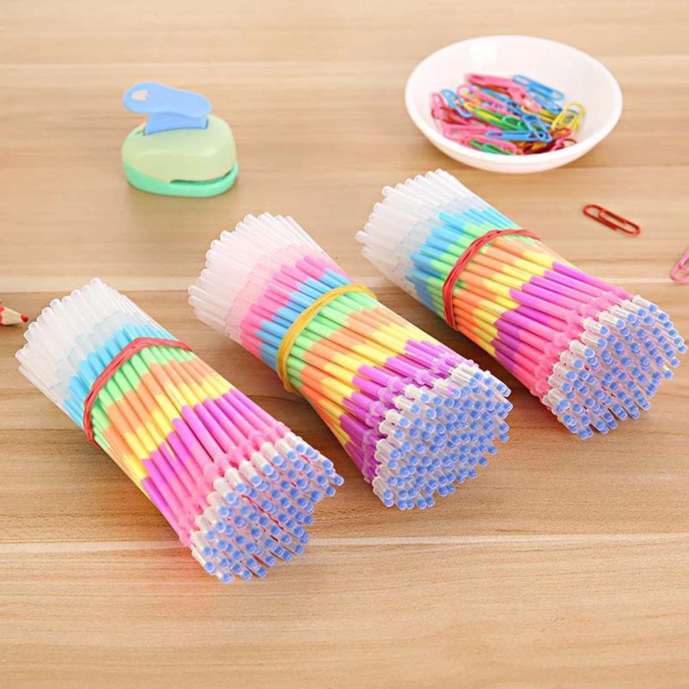 

20Pcs Watercolor Pen Gel Refills Colorful Fluorescent Smooth Flow Fine Tip for Coloring Books Scrapbooking Crafts