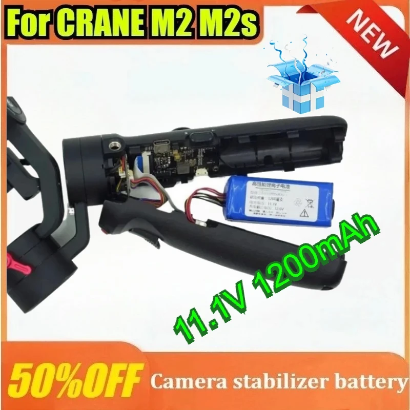 

New 11.1V 1200mAh for Zhiyun Yunhe CRANE M2 M2s 722656 702655 Handheld Pan Tilt Camera Battery Camera Stabilizer Battery