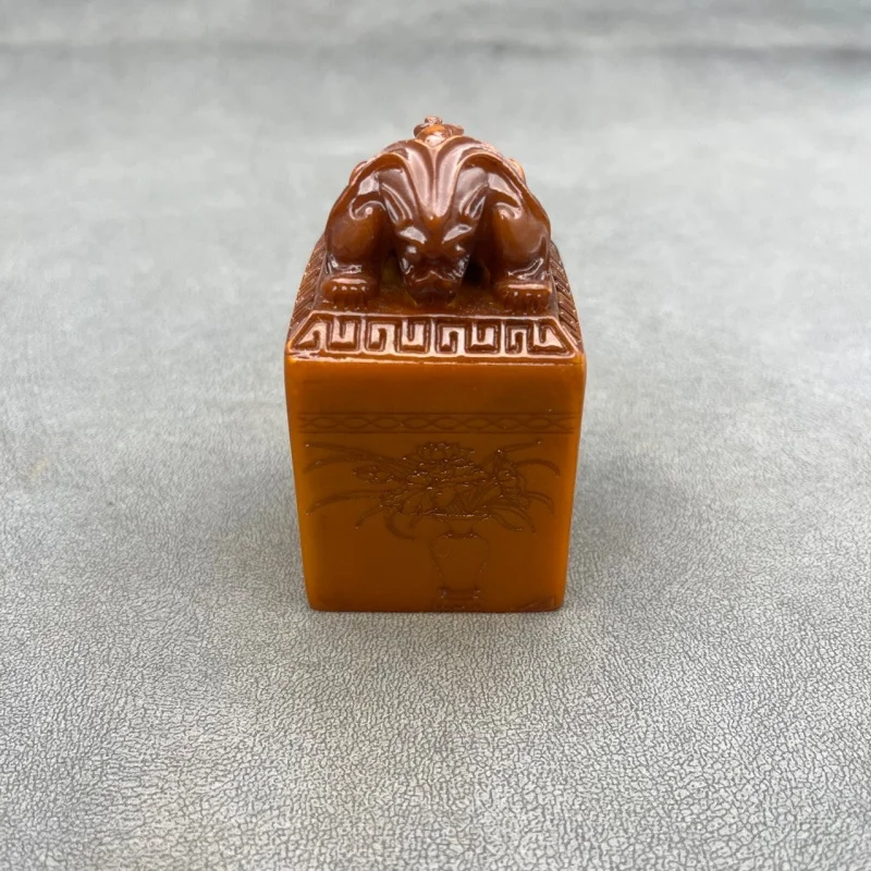 

Chinese collection antique stone carvings seals Pixiu statues seal carvings ornaments decorations exquisite gift