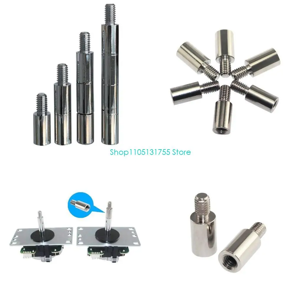 

K0EF 8pcs 15mm Arcade Joystick Shaft Extender Rod Screws Extension for