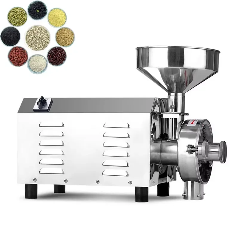 Automatic Grain Mill Grinder for Rice Dried Lotus Seed Soy Flour Maker Wholesale Price