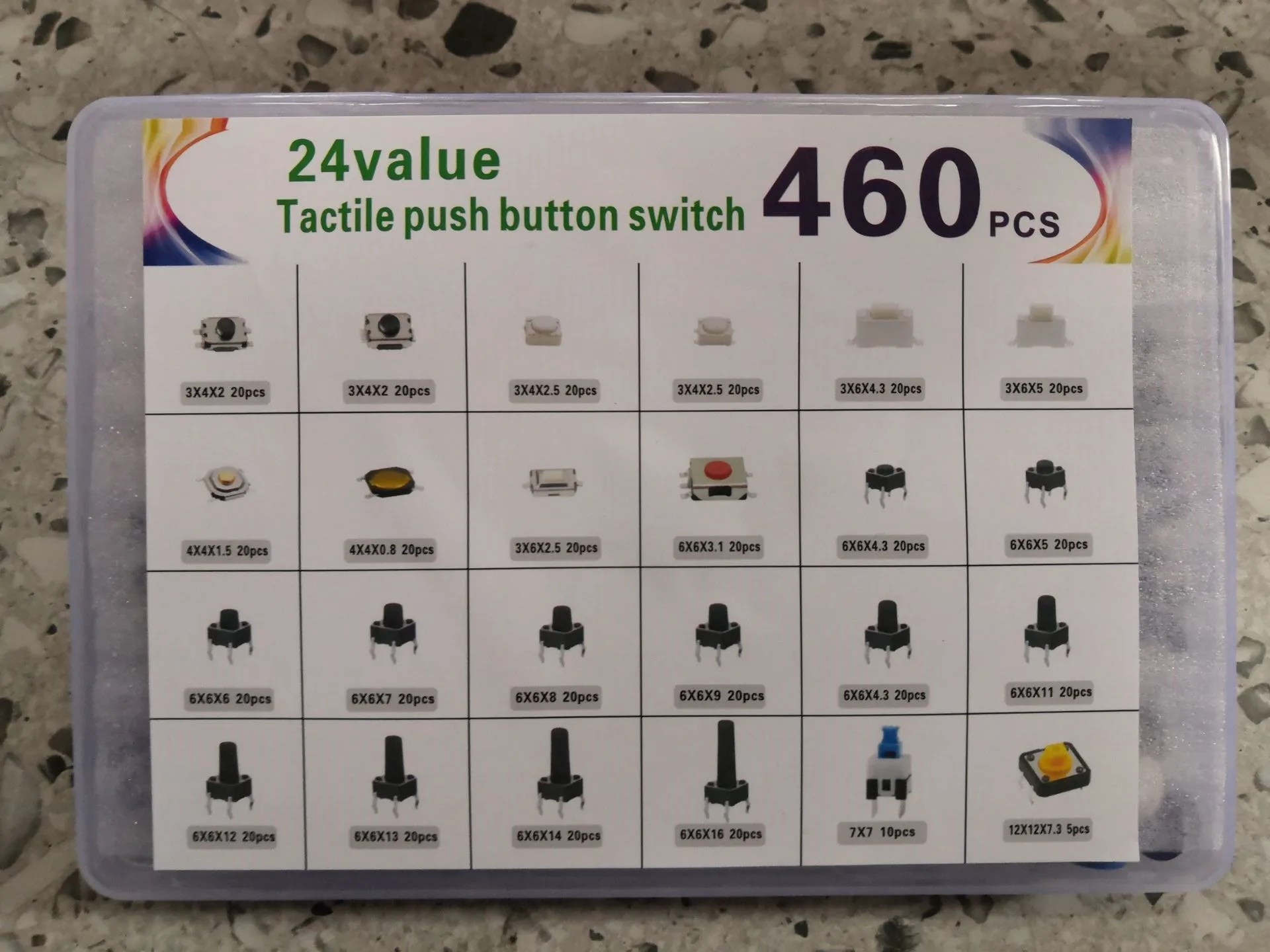 460PCS Mix Micro Sw…