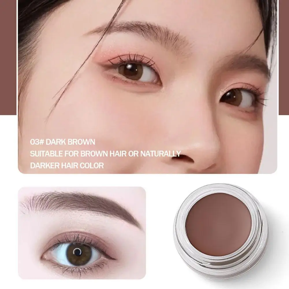 EyebloggCream-Rehausseur de maquillage longue durée pour femme, imperméable, sourcils, gel pommade avec pinceaux, H5B2