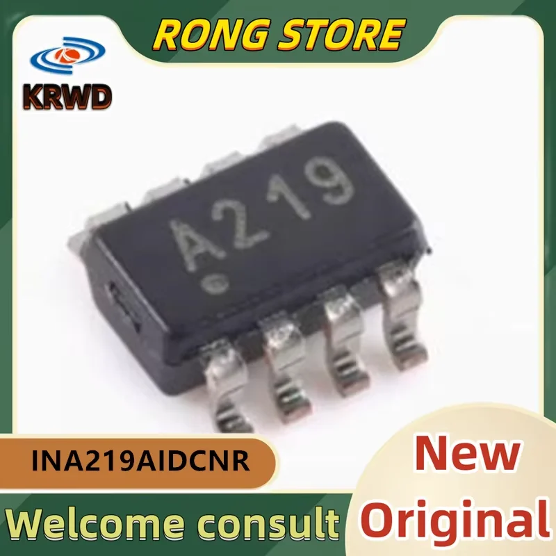 5PCS A219 A2I9   New and Original Chip IC SOT23-8 INA219AIDCNR INA219AIDC INA219AI INA219 219