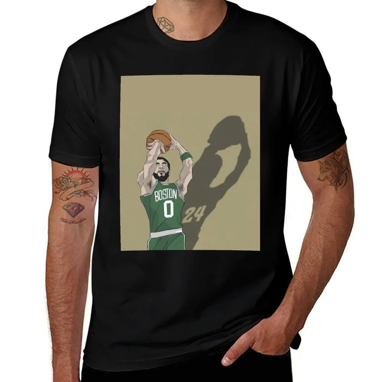 The King of Boston T-Shirt Big Size Short Sleeve Tee for Men T-Shirt