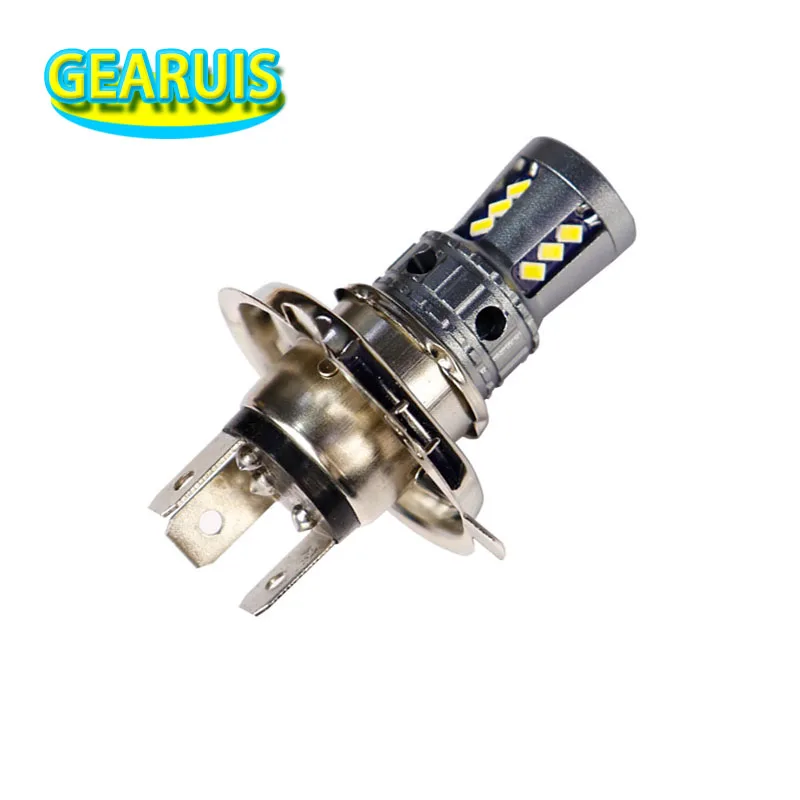 2X AC 9V to 60V Car H4 led bulb 9003 HB2 6W 36 SMD 3030 High/Low Beam for Auto Electrocar Car Truck E-Bike Motorcycle