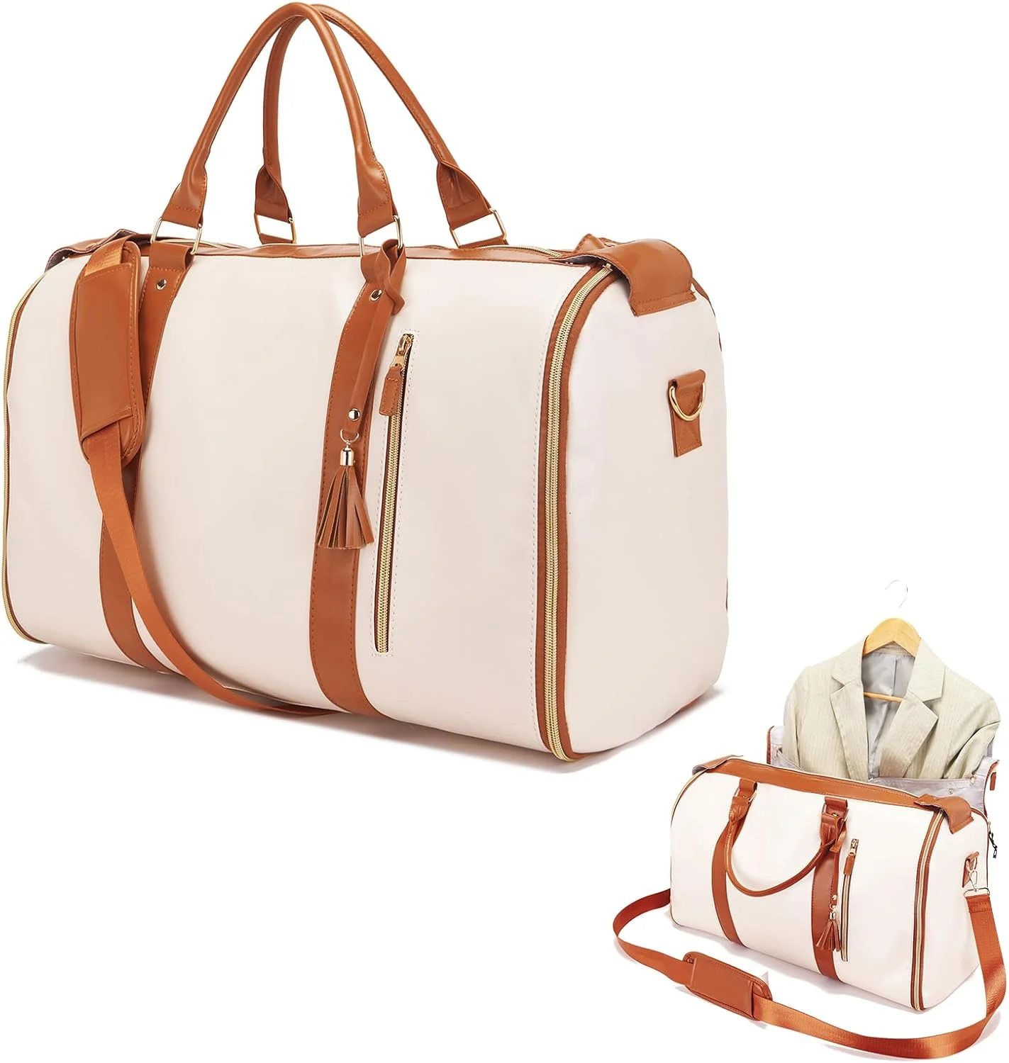 2025 Fashion Large PU Folding Suit Storage Bag Women High Capacity Luggage Handbag Travel Sport Outdoor Multi Function Organizer
