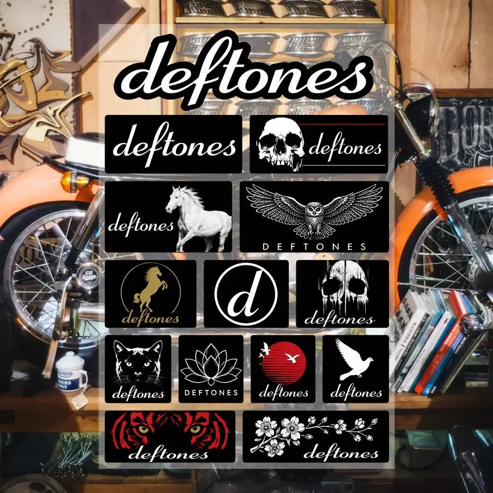 D-eftones Waterproof Vinyl Stickers for Car Motorcycle Bike Skateboard Laptop Bottle Phone