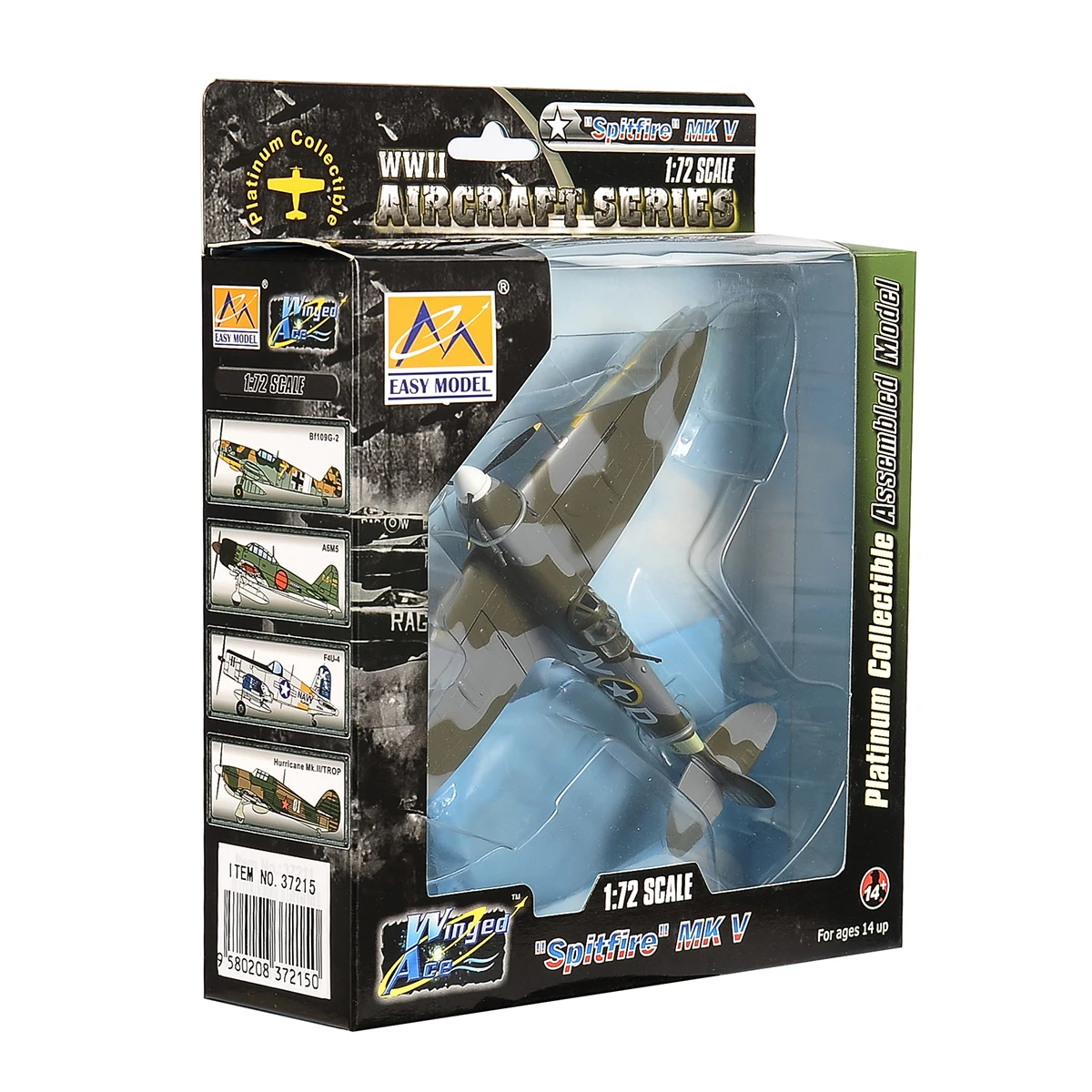 Modèle d\'avion Spitfire Fighter, militaire, US Air Force, collection 1/72, 1943