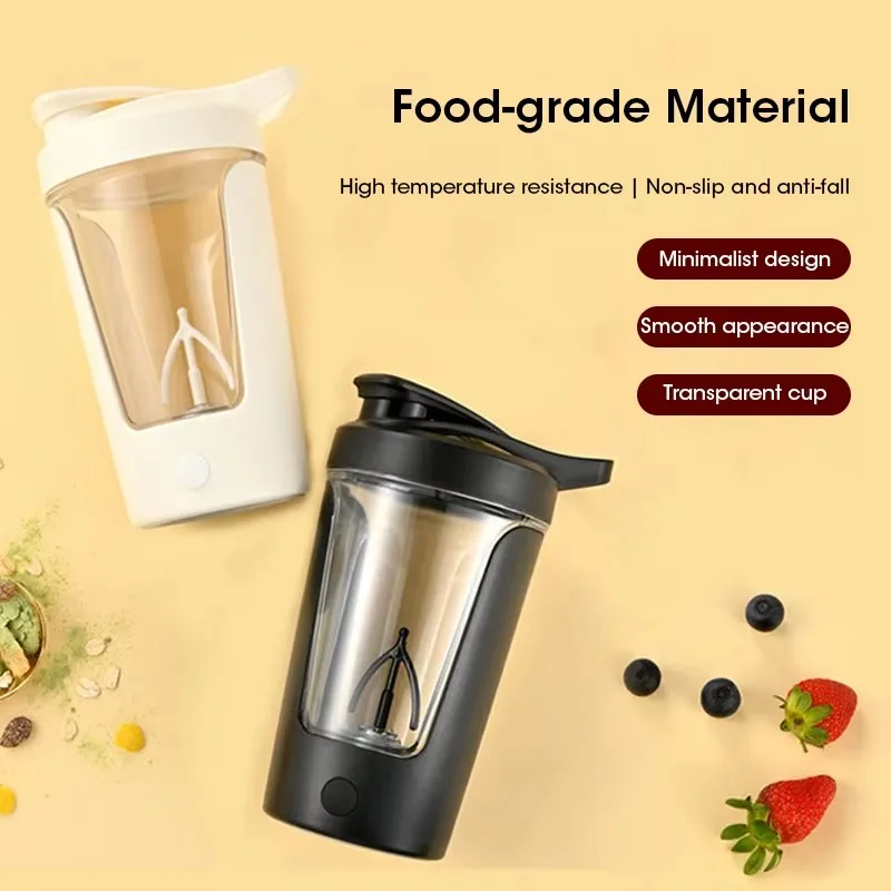 

Automatic Stirring Mug Electric Mixing Cup USB Rechargeable Portable Protein Powder Shaker Bottle For Travel Home Office
