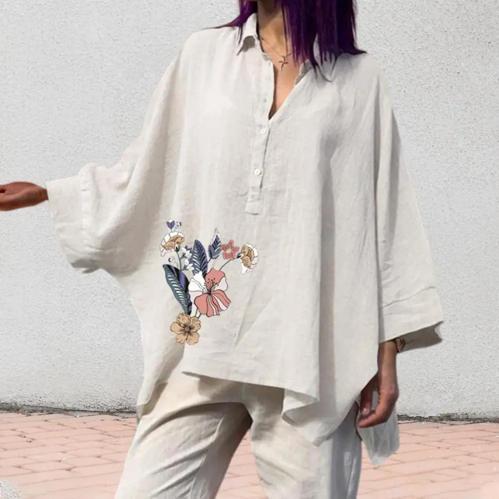 Lady Spring Blouse  Oversized   Women Top Long Sleeves Lady Spring Blouse