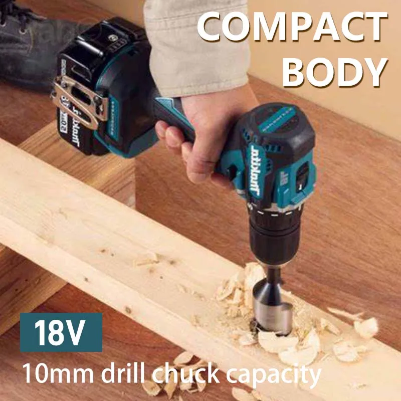 Makita 18V DDF487 10MM Compact Cordless Tool Screwdriver Impact Brushless Driver Rechargeable Power Drill For Makita 18V Battery