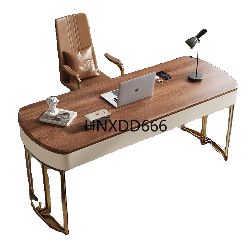 

Solid wood desk Modern simple light luxury home study Premium desk