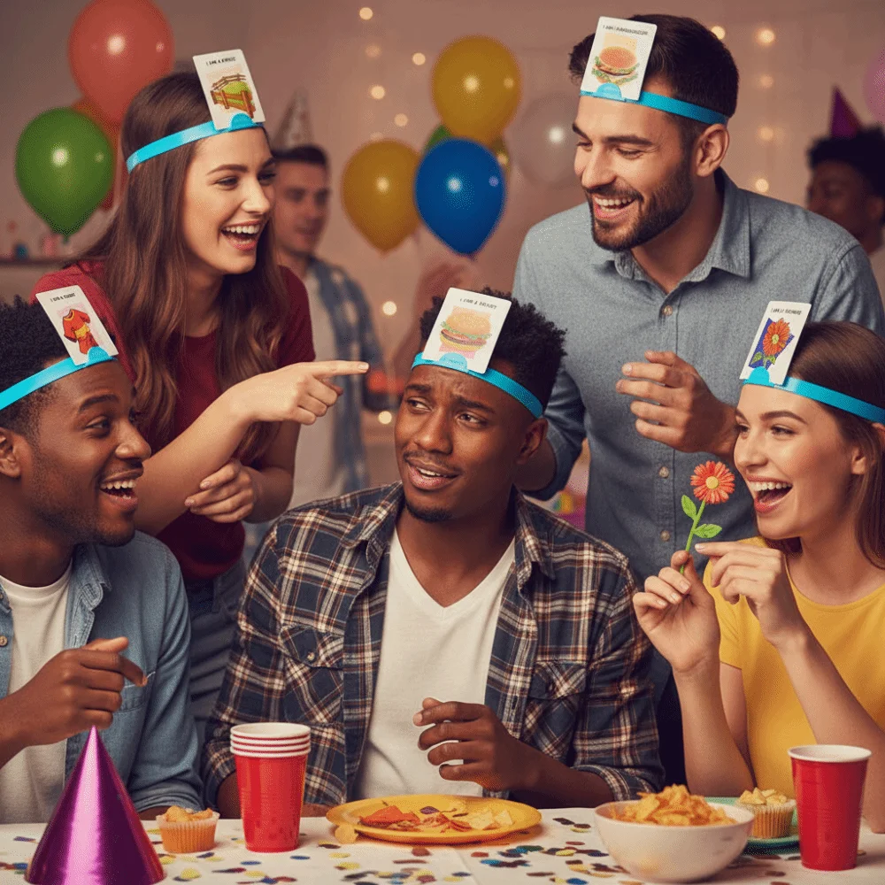 لعبة لوحة صور ورقية للأطفال، لعبة تفاعلية متعددة اللاعبين، لعبة ما أنا للحفلات، لعبة مضحكة محمولة، لعبة سؤال سريع للعائلة #1