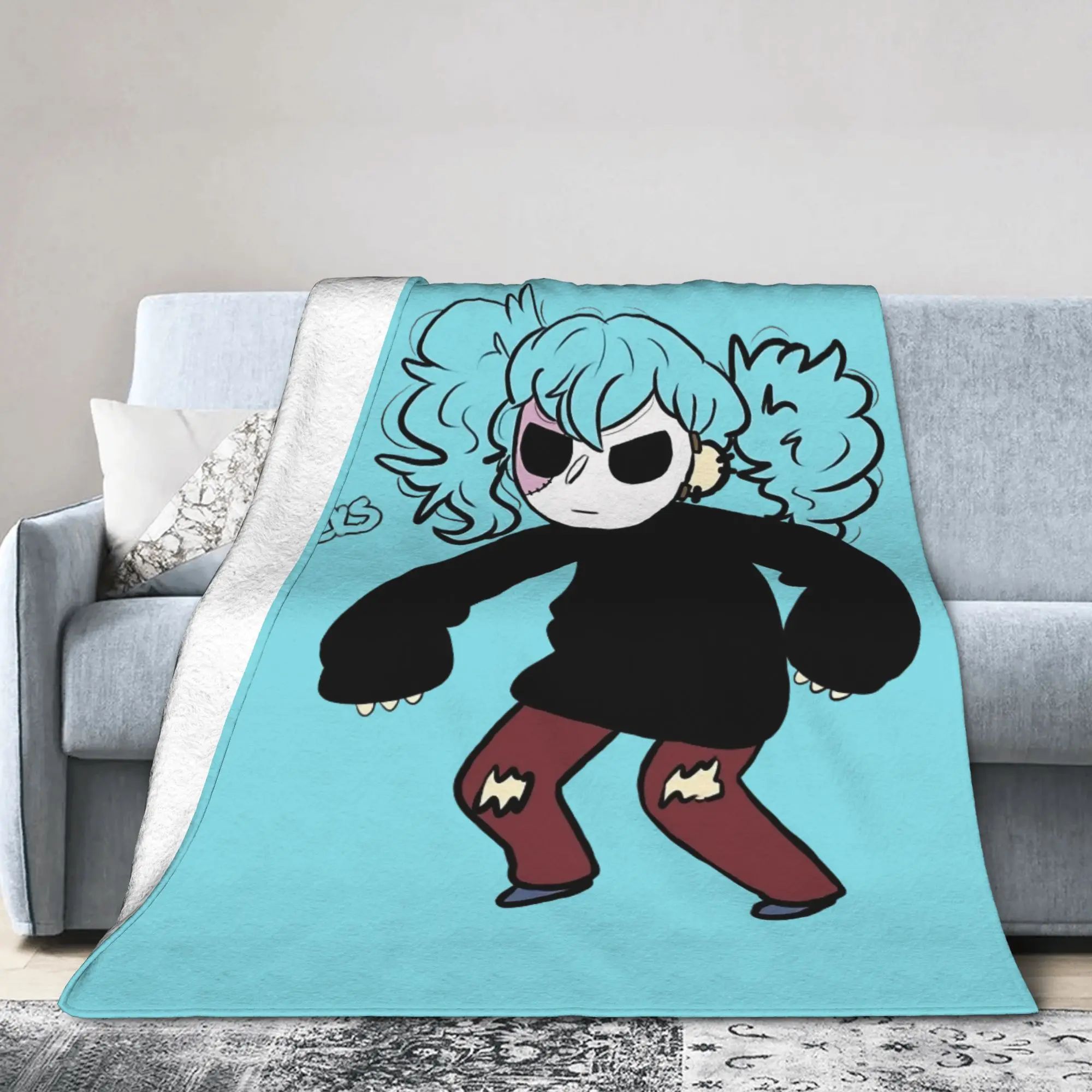 Sal Fisher Game Gothic Blanket Sally Face Flannel Vintage Warm Throw Blanket for Bedspread All Season
