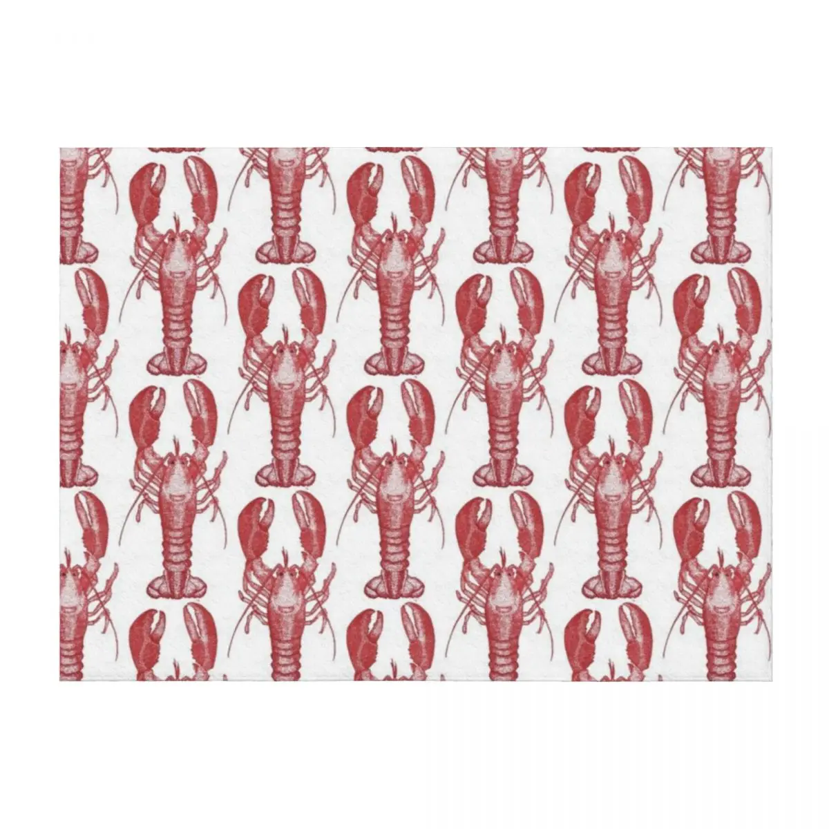 

Lobster Throw Blanket For Sofa Thin Quilt Tourist Flannel Blankets
