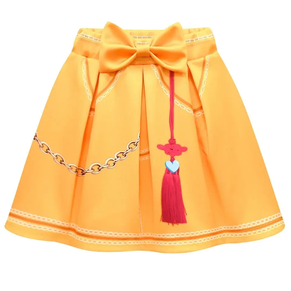 Girls Anime Cosplay Costume 3D Printed Outfits Movie Fashion Milla Cosplay Costume Halloween Purim Role Play Dress Outfit