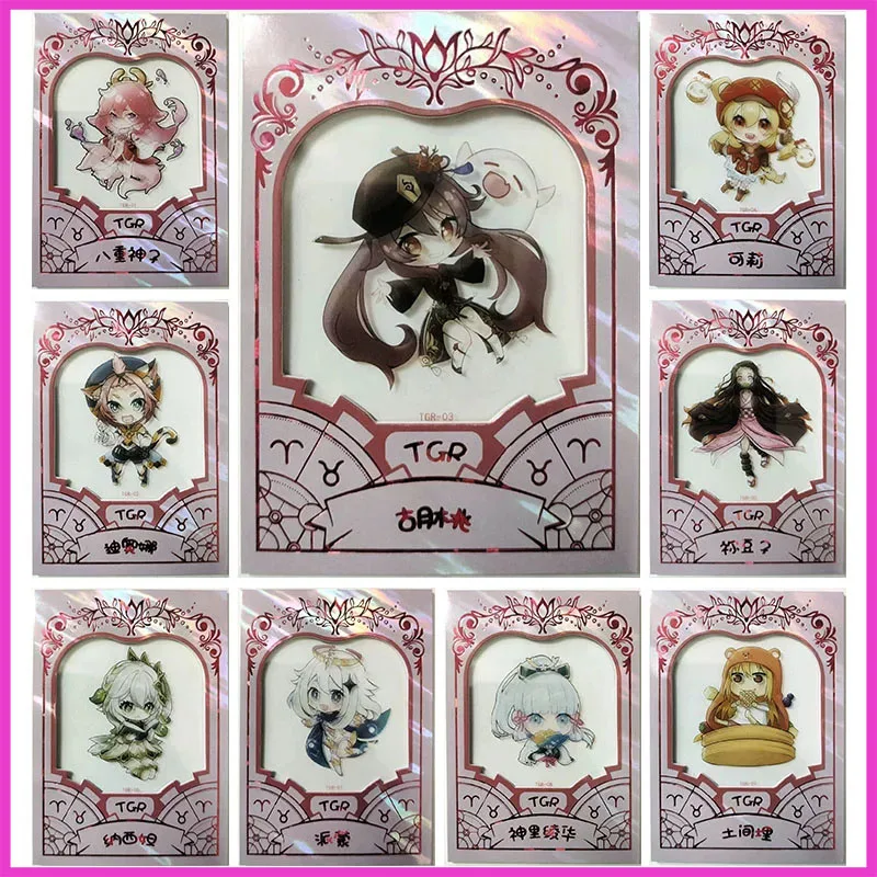 

Anime Goddess Story Rare TGR Refractive Flash Cards Yae Miko Diona Katzlein Toys for boys Collectible Cards Birthday Gifts