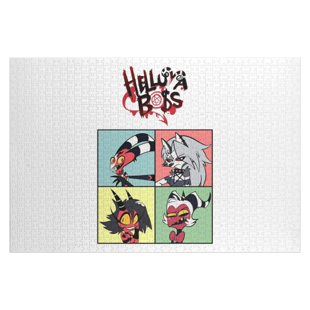 

Helluva Boss Square-Frame Design Jigsaw Puzzle Jigsaw For Kids Picture Personalized Gifts Wooden Name Custom Personalized Puzzle