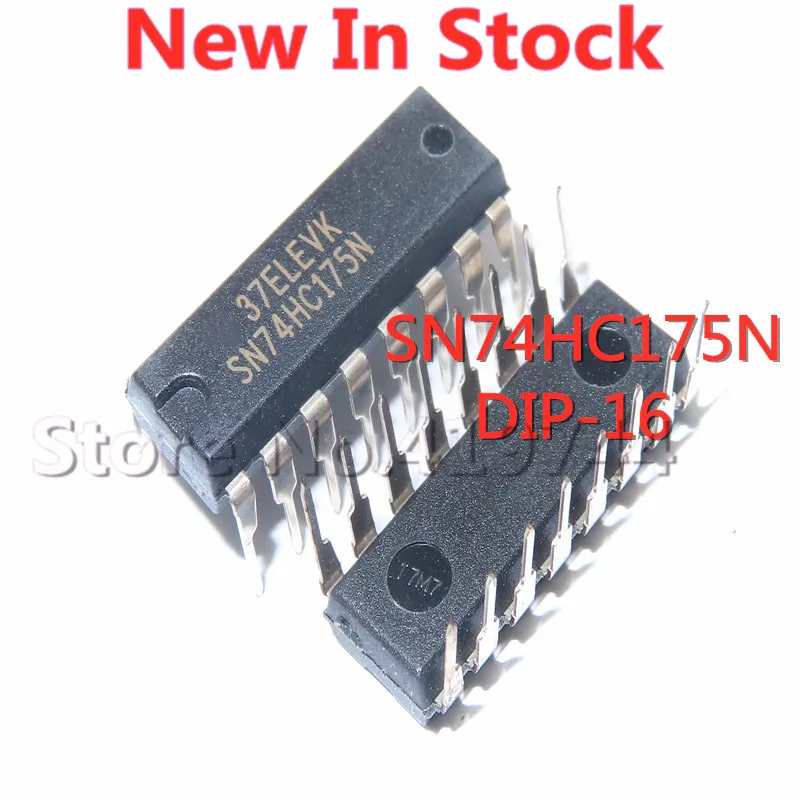 5PCS/LOT SN74HC175N  74HC175 HD74HC175P    MC74HC175AN DIP-16 In Stock NEW original IC