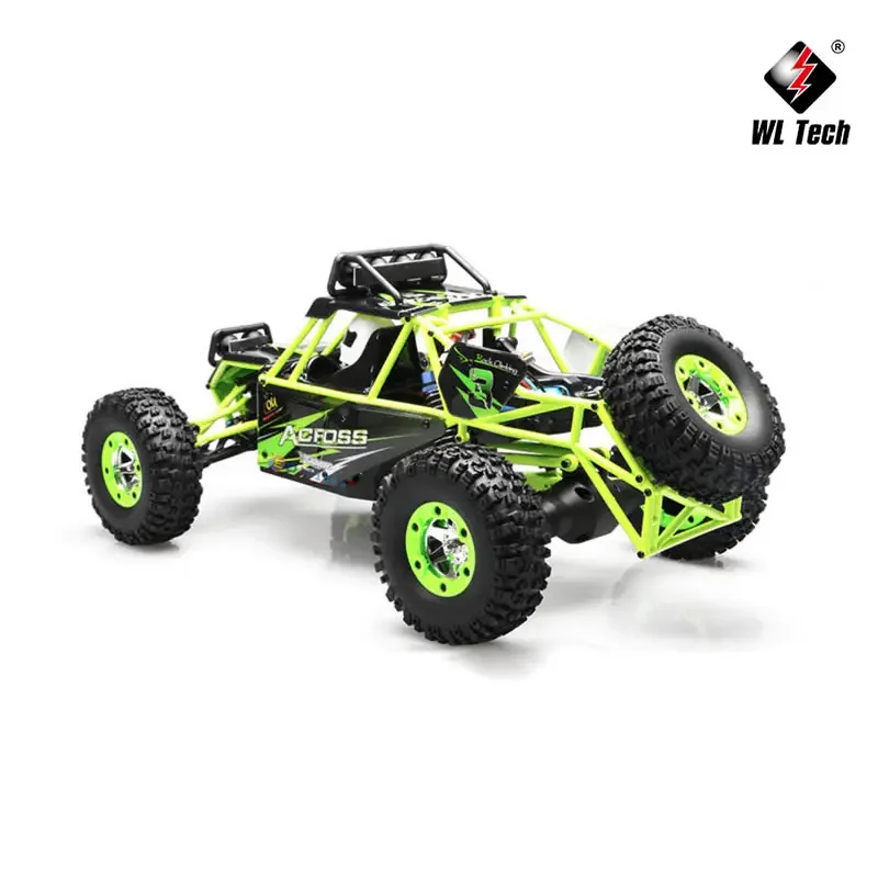 WLtoys 12428 1:12 4WD RC Racing Car High Speed Off-Road Remote Control Alloy Climbing Truck LED Light Buggy Boys Toys Kids Gift