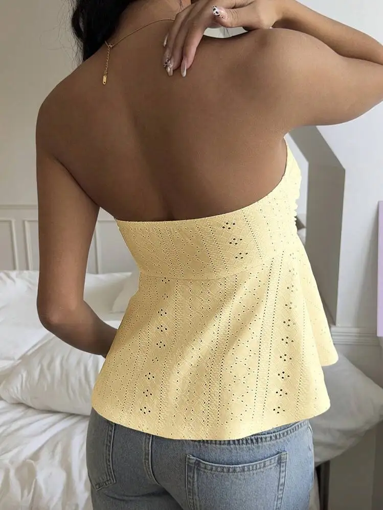 مثير فتاة ساخنة سليم صالح حمالة عطلة الصيف نمط الأوروبية والأمريكية أكمام الجاكار أعلى الملابس النسائية