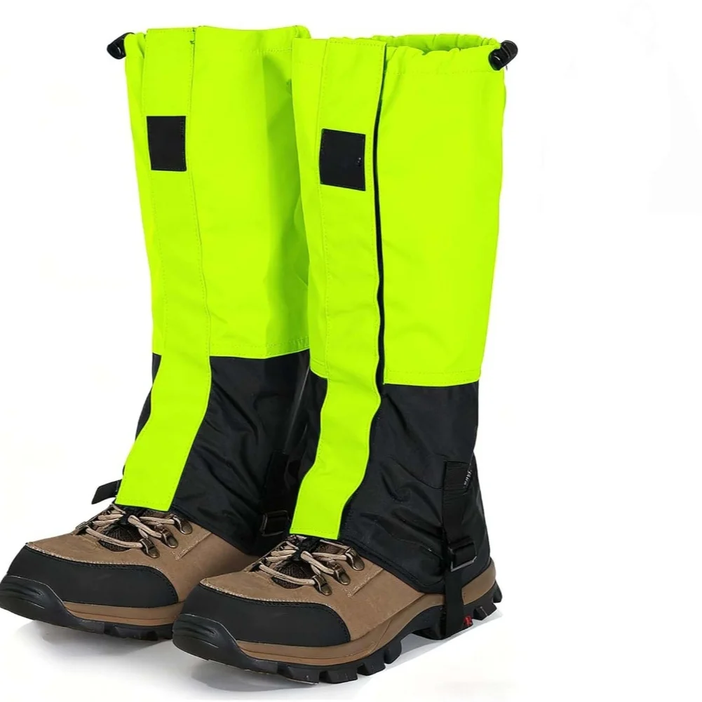 1 Pasang Penutup Kaki Ski Tahan Air Anti Salju Anti Pasir Pelindung Sepatu Bot untuk Musim Dingin Pria/Wanita Aksesori Hiking Luar Ruangan