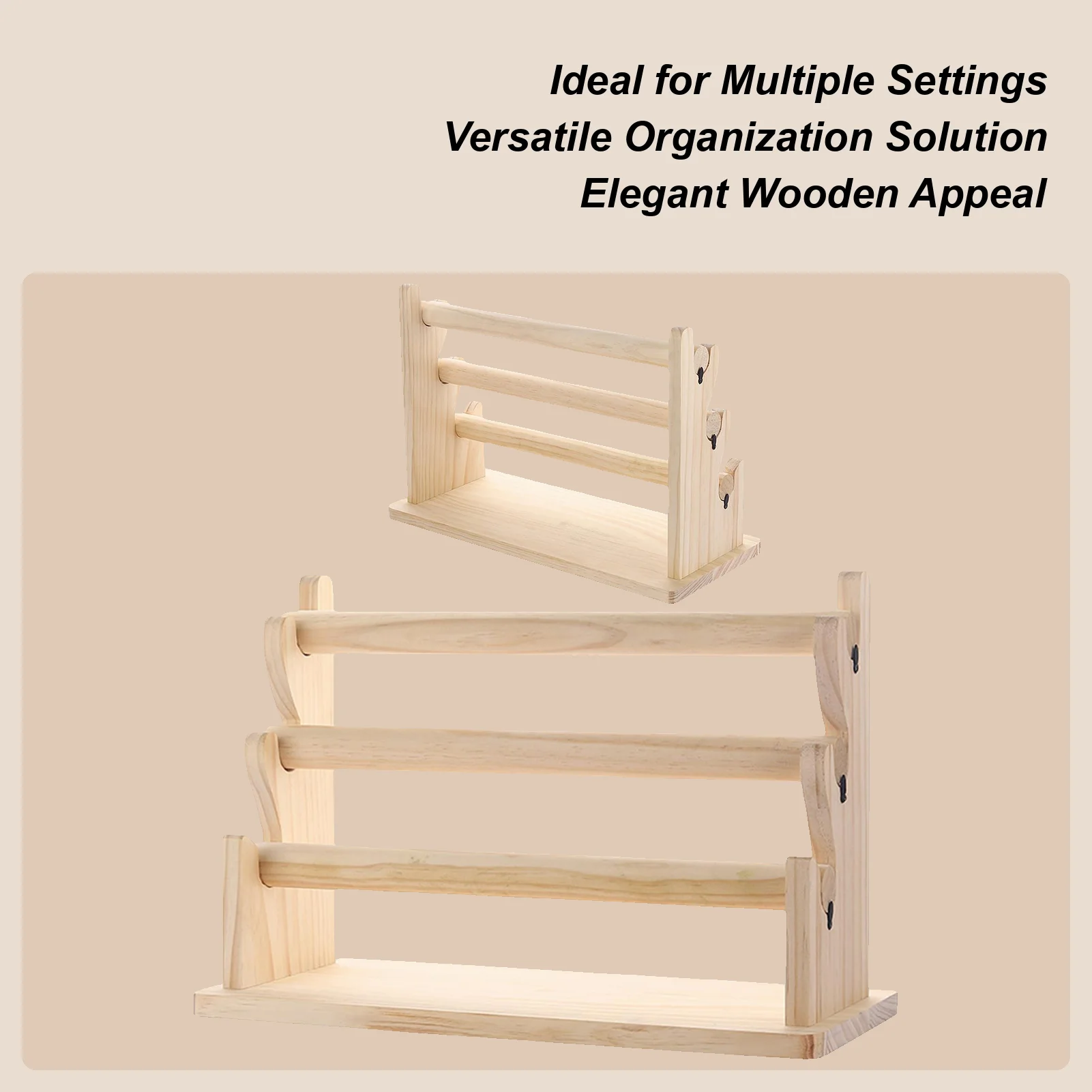 

Держатель для браслетов-органайзер, деревянный держатель для ювелирных аксессуаров, многоуровневый держатель для браслетов для домашнего магазина, квартиры, отеля, общежития