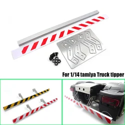 Metal Rear Bumper with Sticker for 1/14 Tamiya RC Truck Trailer Tipper Scania Benz Actros Acros MAN Volvo